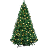 Atilioo 4.5FT Christmas Tree with 120 LEDs, Classic Quick-Assembly Pre-Lit Artificial Xmas Tree for Winter Holiday Décor, Green