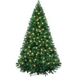Atilioo 4.5FT Christmas Tree with 120 LEDs, Classic Quick-Assembly Pre-Lit Artificial Xmas Tree for Winter Holiday Décor, Green