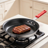 Atilioo 8-Inch Non Stick Frying Pan, Heavy-Gauge Aluminum Skillet with Nonstick Coating, Heat-Resistant Handle, All Stovetops Compatible, Easy to Clean, Dishwasher & Oven Safe, Red