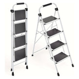 IULULU Foldable Step Ladder - Portable Lightweight Step Stool with Wide Non-Slip Pedal for Home, Kitchen & Outdoor Use