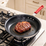Atilioo 8-Inch Non Stick Frying Pan, Heavy-Gauge Aluminum Skillet with Nonstick Coating, Heat-Resistant Handle, All Stovetops Compatible, Easy to Clean, Dishwasher & Oven Safe, Red