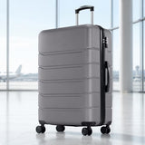 LIFERECORD Checked Luggage Suitcase, 24 inch Hard Shell Rolling Suitcase for Travel Expandable Lightweight with Spinner Wheels TSA Lock