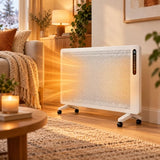 LIFERECORD Convection Panel Space Heater, 1500W Electric Wall Mount & Freestanding Heater Remote Control, 25H Timer, Overheat and Tip-Over Protection