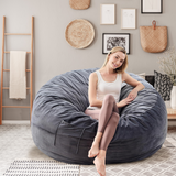 IULULU Bean Bag Chair, Oversized for Gaming/Reading, Foam-Filled with Soft Cover, Comfy for Living/Bedroom/Dorm