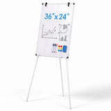 LIFERECORD 36"x24" Magnetic Portable Easel Dry Erase Board, Flipchart Easel Stand Tripod Whiteboard, White