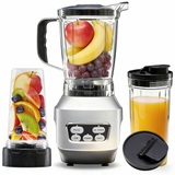 Haysky Professional Blender, 60 Oz Compact Kitchen Countertop Blender, 1200W Total Crushing Technology for Smoothies, Juice, Ice Crushing, Silver