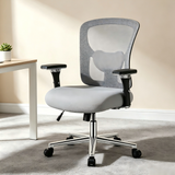 Atilioo Office Chair, Ergonomic Computer Desk Mesh Chair with Up&Down Lumbar Support, Headrest, Adjustable Swivel High-Back Chair with Flip-up Armrests, Black