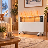 LIFERECORD Convection Panel Space Heater, 1500W Electric Wall Mount & Freestanding Heater Remote Control, 25H Timer, Overheat and Tip-Over Protection