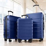 LIFERECORD 3 Pieces Luggage Set 20/24/28-inch, Hard Shell Rolling Suitcases for Travel Expandable Lightweight with Spinner Wheels TSA Lock