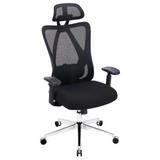 IULULU Office Chair, Comfy Swivel Mesh with Adjustable Support, 2D Arms, 135° Tilt