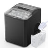 Buteny Countertop Ice Maker, Portable Ice Machine Self-Cleaning, 9 Cubes in 6 Mins, 26 lbs/24Hrs, 2 Sizes of Bullet Ice for Home Party Office,Elegant Black