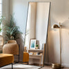 IULULU Full-Length Wall Mirror, Shatter-Proof Glass, Floor/Hanging/Leaning, Aluminum Frame for Bedroom/Cloakroom