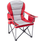 Atilioo Low Camping Chair, Folding Portable Beach Chair with Cup Holder & Sidebag for Outdoor Concert, Party, Picnic, Black