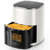 Buteny Air Fryer, 6-Quart with Viewing Window, 12-in-1 Functions - Air Fry, Roast, Reheat, Dehydrate, Bake, Steam, and More, 400°F Max Temperature