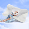 IULULU Cervical Pillow for Neck Support, Contour Memory Foampillow Shoulder Support Pain Relief for Side Back Stomach Sleepers with Pillowcase
