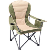 Atilioo Low Camping Chair, Folding Portable Beach Chair with Cup Holder & Sidebag for Outdoor Concert, Party, Picnic, Black