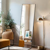 IULULU Full-Length Wall Mirror, Shatter-Proof Glass, Floor/Hanging/Leaning, Aluminum Frame for Bedroom/Cloakroom