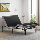 IULULU Adjustable Bed Frame, Ergonomic Electric Bed Base with Wireless Remote and 2 USB Ports, Head and Foot Incline, Zero Gravity Bed, Anti-Snore, Easy Assembly