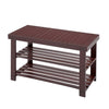 IULULU 3-Tier Bamboo Shoe Rack Bench Organizer Storage Shelf for Entryway Bedroom Living Room Balcony