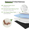 IULULU Foldable Mattress, Foldable Floor Memory Foam Mattress, Portable Camping Mattress, CertiPUR-US Certified Collapsible Bed Mattress Pad
