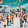 Buteny Portable Ice Maker – Self-Cleaning, 26lbs/24H, 9 Cubes in 6 Mins, 2 Bullet Ice Sizes, Quiet, with Scoop & Basket for Kitchen/Party