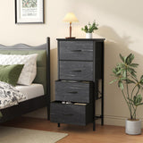 Atilioo Fabric Dresser with 5 Drawers, Clothes Storage Organizer Unit, Chest of Drawers for Bedroom Living Room, Pink