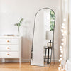 IULULU Full-Length Wall Mirror, Shatter-Proof Glass, Floor/Hanging/Leaning, Aluminum Frame for Bedroom/Cloakroom