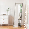 IULULU Full-Length Wall Mirror, Shatter-Proof Glass, Floor/Hanging/Leaning, Aluminum Frame for Bedroom/Cloakroom