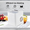 Buteny Portable Ice Maker – Self-Cleaning, 26lbs/24H, 9 Cubes in 6 Mins, 2 Bullet Ice Sizes, Quiet, with Scoop & Basket for Kitchen/Party
