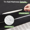 IULULU Foldable Mattress, Foldable Floor Memory Foam Mattress, Portable Camping Mattress, CertiPUR-US Certified Collapsible Bed Mattress Pad