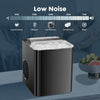 Buteny Countertop Ice Maker, Portable Ice Machine Self-Cleaning, 9 Cubes in 6 Mins, 26 lbs/24Hrs, 2 Sizes of Bullet Ice for Home Party Office,Elegant Black