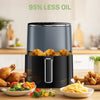 Buteny Air Fryer, 6-Quart with Viewing Window, 12-in-1 Functions - Air Fry, Roast, Reheat, Dehydrate, Bake, Steam, and More, 400°F Max Temperature