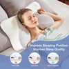 IULULU Cervical Pillow for Neck Support, Contour Memory Foampillow Shoulder Support Pain Relief for Side Back Stomach Sleepers with Pillowcase