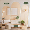 IULULU Full-Length Wall Mirror, Shatter-Proof Glass, Floor/Hanging/Leaning, Aluminum Frame for Bedroom/Cloakroom