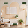 IULULU Full-Length Wall Mirror, Shatter-Proof Glass, Floor/Hanging/Leaning, Aluminum Frame for Bedroom/Cloakroom