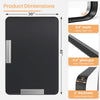 IULULU Bathroom Mirror, Black Metal Frame, Anti-Rust, Tempered Glass, Hanging Options