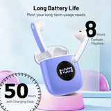 IULULU Wireless Earbuds, 50H Playback, IP7 Waterproof