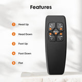 IULULU Adjustable Bed Frame, Ergonomic Electric Bed Base with Wireless Remote and 2 USB Ports, Head and Foot Incline, Zero Gravity Bed, Anti-Snore, Easy Assembly