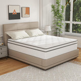 IULULU Mattress, Foam and Spring Hybrid Mattress, Medium Firmness, Durable Support, Certified Safe Foams & Fabric