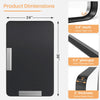 IULULU Bathroom Mirror, Black Metal Frame, Anti-Rust, Tempered Glass, Hanging Options