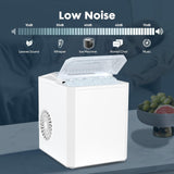 Buteny Portable Ice Maker – Self-Cleaning, 26lbs/24H, 9 Cubes in 6 Mins, 2 Bullet Ice Sizes, Quiet, with Scoop & Basket for Kitchen/Party