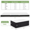 IULULU Foldable Mattress, Foldable Floor Memory Foam Mattress, Portable Camping Mattress, CertiPUR-US Certified Collapsible Bed Mattress Pad