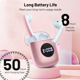 IULULU Wireless Earbuds, 50H Playback, IP7 Waterproof
