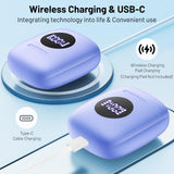 IULULU Wireless Earbuds, 50H Playback, IP7 Waterproof