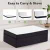 IULULU Foldable Mattress, Foldable Floor Memory Foam Mattress, Portable Camping Mattress, CertiPUR-US Certified Collapsible Bed Mattress Pad