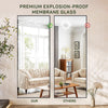 IULULU Full-Length Wall Mirror, Shatter-Proof Glass, Floor/Hanging/Leaning, Aluminum Frame for Bedroom/Cloakroom
