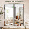 IULULU Full-Length Wall Mirror, Shatter-Proof Glass, Floor/Hanging/Leaning, Aluminum Frame for Bedroom/Cloakroom