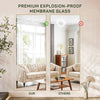 IULULU Full-Length Wall Mirror, Shatter-Proof Glass, Floor/Hanging/Leaning, Aluminum Frame for Bedroom/Cloakroom
