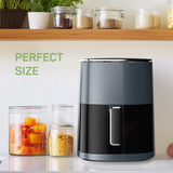 Buteny Air Fryer, 6-Quart with Viewing Window, 12-in-1 Functions - Air Fry, Roast, Reheat, Dehydrate, Bake, Steam, and More, 400°F Max Temperature