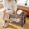 IULULU 3-Tier Bamboo Shoe Rack Bench Organizer Storage Shelf for Entryway Bedroom Living Room Balcony